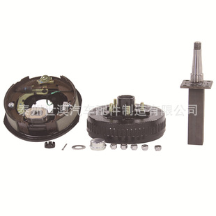 5-Hole 3500 Pound Trailer Hub Drum Brake Disc Electric Brake Hydraulic Oil Brake Drum Trailer Axle Head Assembly Brake Drum
