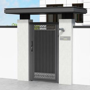 Country-Style Double-Door Aluminum Alloy Garden Gate Courtyard Gate Aluminum Art Iron Art Exterior Villa