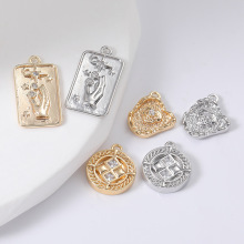 �����¿��׹ͭ��18k���ɫԲ�γ����β������׹DIY��Ʒ��׹��