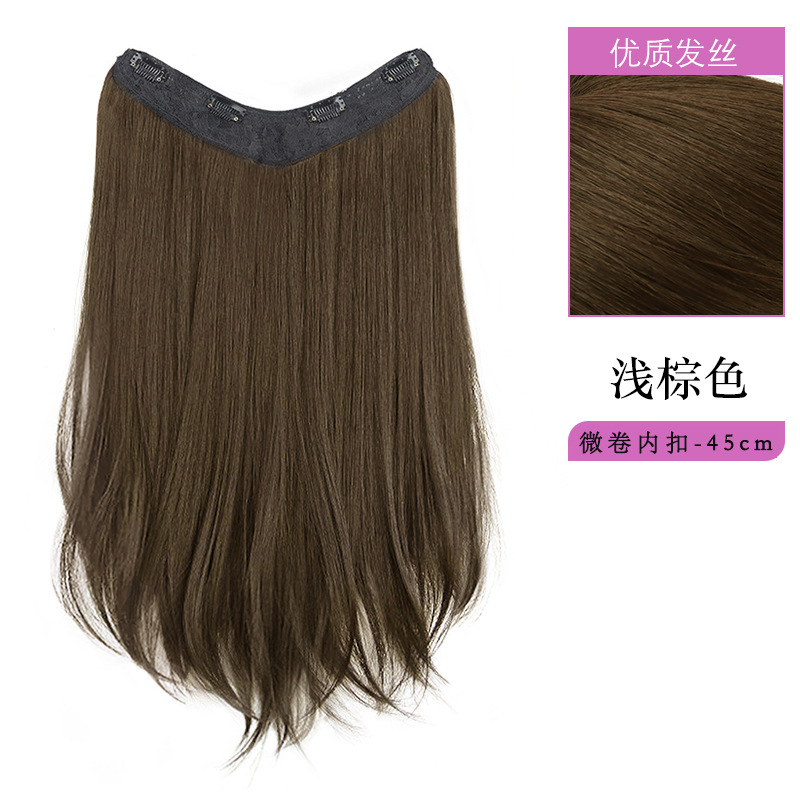 Extensión de Cabello en U de Una Pieza con Clip BB de Fibra de Alta Temperatura para Mujer
