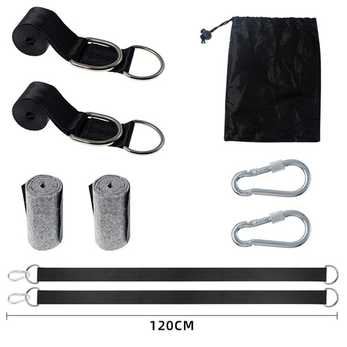 Outdoor Camping Swing Strap High-Strength Polyester Children's Swing Hammock Strap with Padding Binding Rope Set In Stock