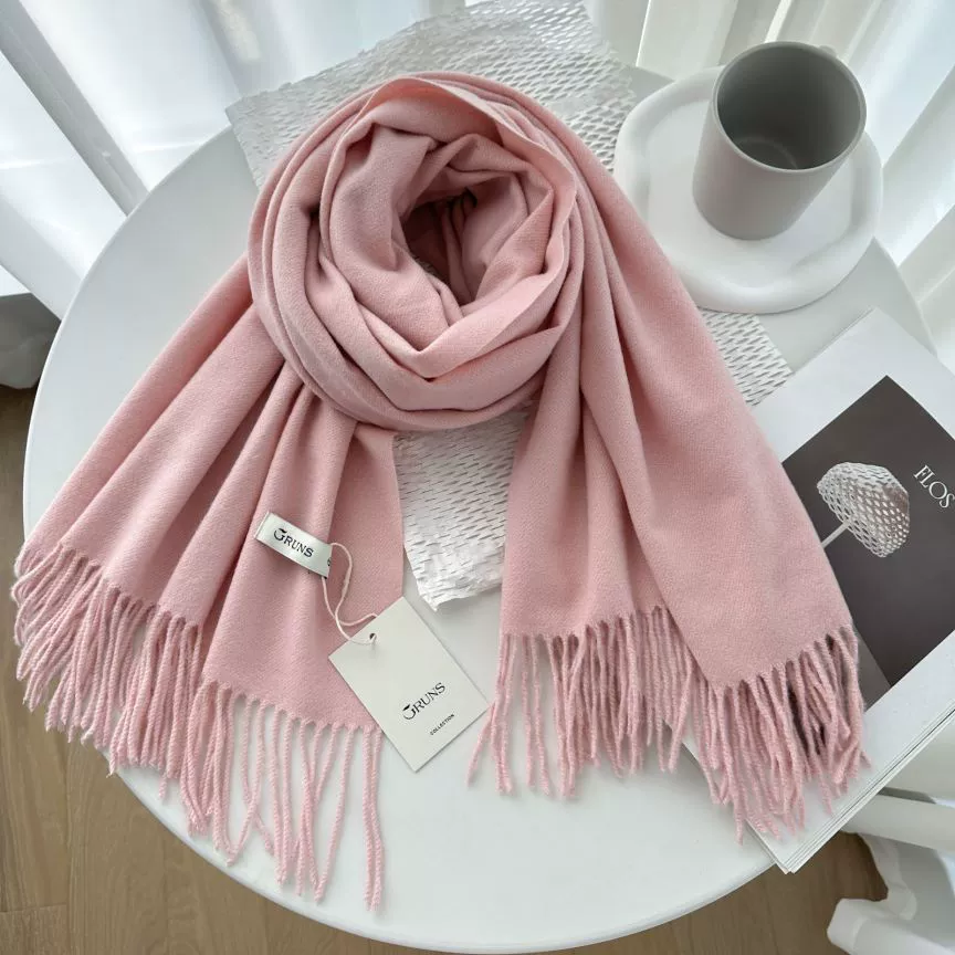 Demi‑season warm cashmere scarf, universal cloak wrap, 200 cm, 250 g, many colors
