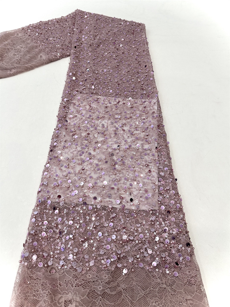Gaoding industria pesada de encaje sequin bordado tela de malla vestido de boda vestido de gala tela de cena