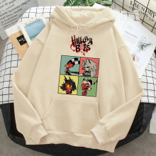 Helluva Hoodie Pria Y2k Kaus Pria Anime Estetika Hoodie