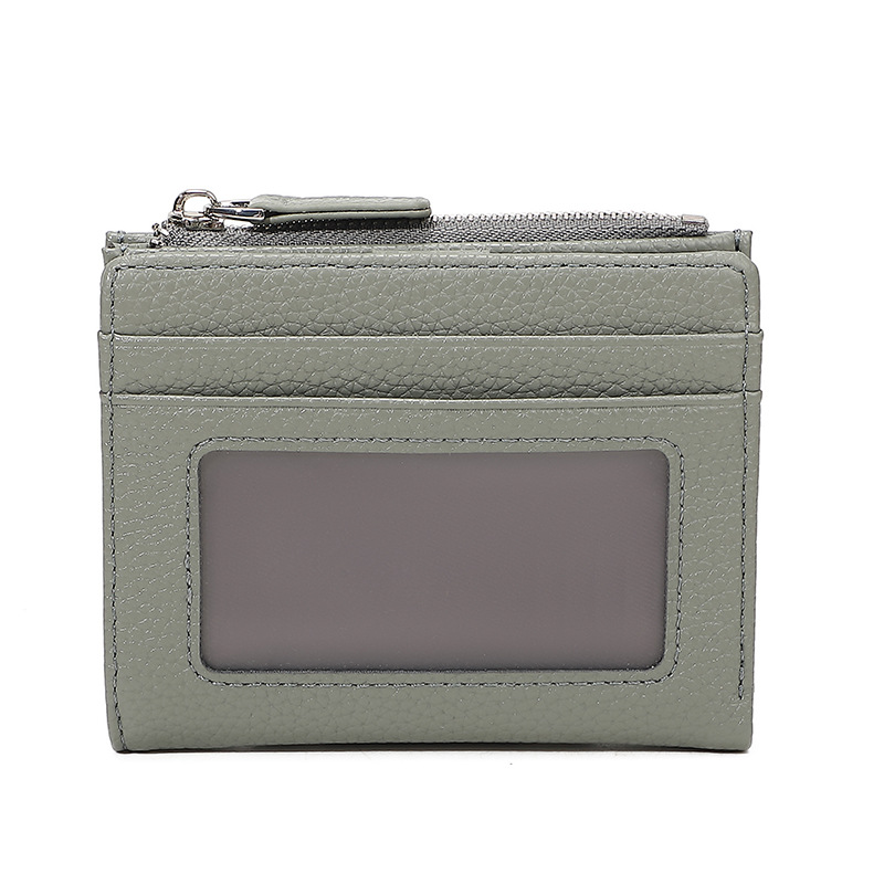 Amazon explosión multifuncional damas corta multi tarjeta bolsa de tarjeta pu bolsa de cremallera billetera personalizada transfronteriza