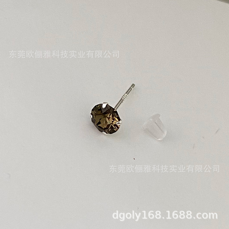 225 스모크 쿼츠 컬러 5.4MM 다이아몬드