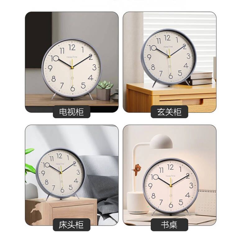 Reloj de escritorio, reloj de escritorio, despertador doméstico, sala de estar, reloj de escritorio silencioso, reloj simple, decoración, reloj de péndulo
