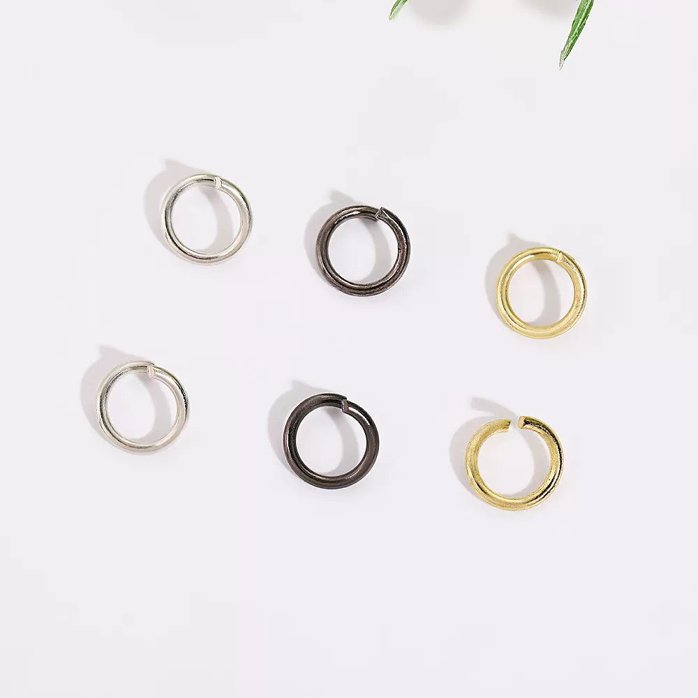 铁质开口圈箱包五金配件龙虾扣钥匙扣圈连接环线割饰品配件闭口圈