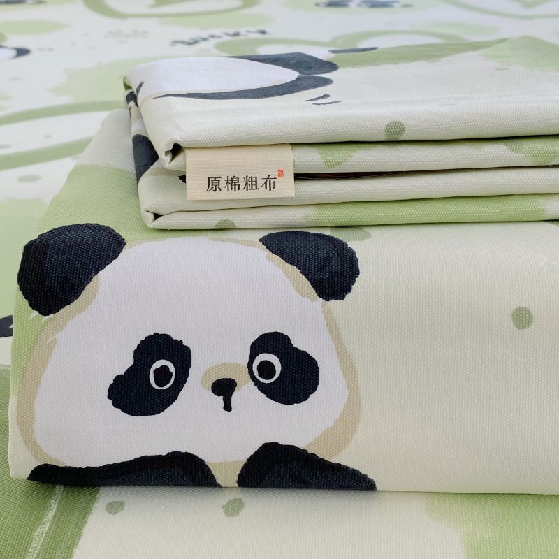 Sábana de tela gruesa vieja de algodón puro pieza individual 100 algodón engrosamiento lino dormitorio pieza individual traje de tres piezas Four Seasons Universal New