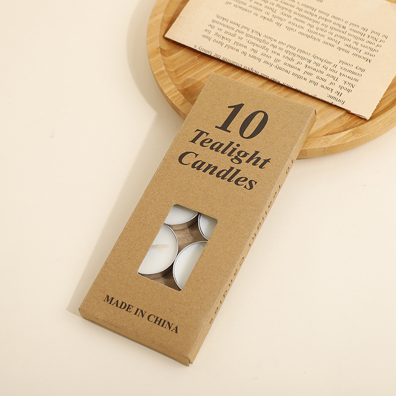 Fabricantes al por mayor círculo de vela de banana cumpleaños romántica atmósfera sin humo decoración de boda lámpara de té velas pequeñas