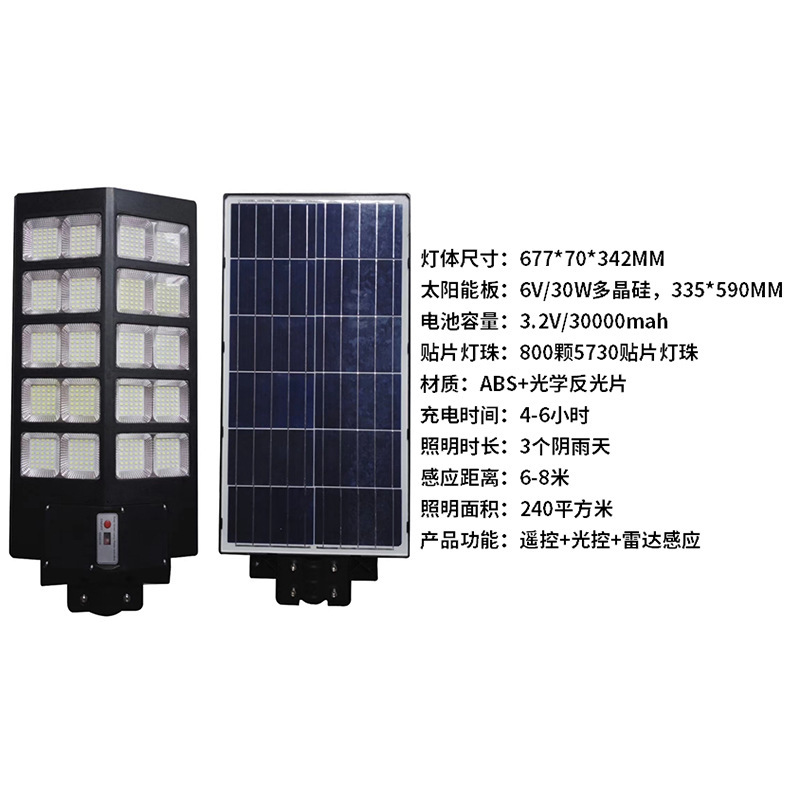 ソーラー街路灯中庭フラットパネルLEDハイパワー工場卸売都市工学屋外インテリジェントセンサー|undefined