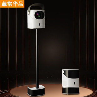 Cross-border explosions 2024 new hidden bracket pan-tilt projector 4K ultra-clear WIFI same frequency intelligent projector