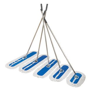 Flat mop lazy large dust push hotel factory cleaning row mop cotton line wide mop dry and wet dual-use mop cloth