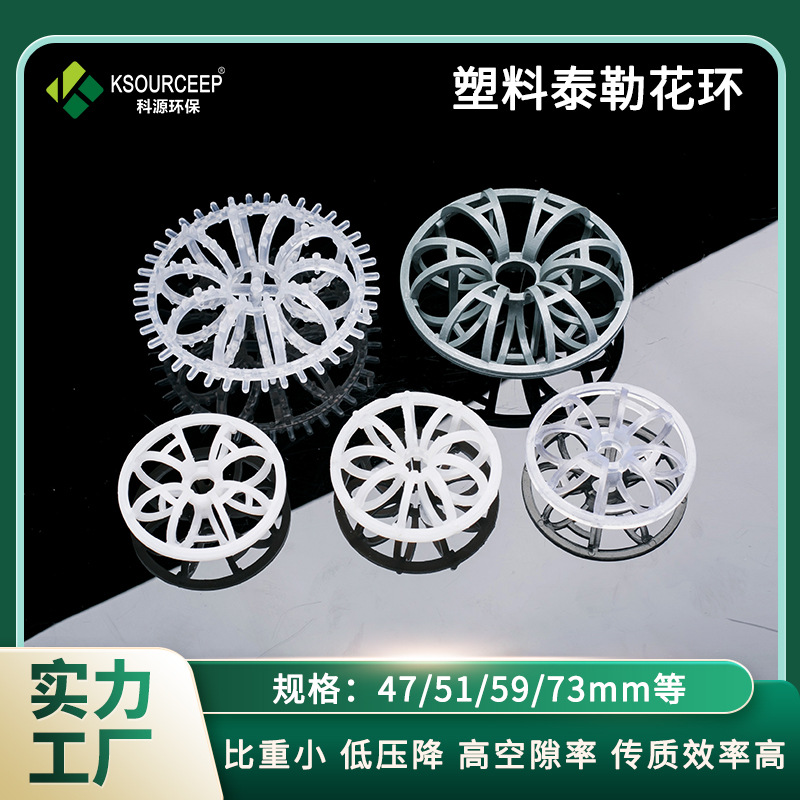 科源供应PP/RPP等材质特拉瑞德环填料聚丙烯带齿带刺泰勒花环填料