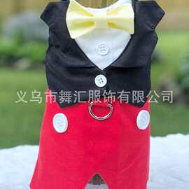 狗狗礼服迪士尼风宠物衣服 Mickey Minnie Pet Couple Outfit