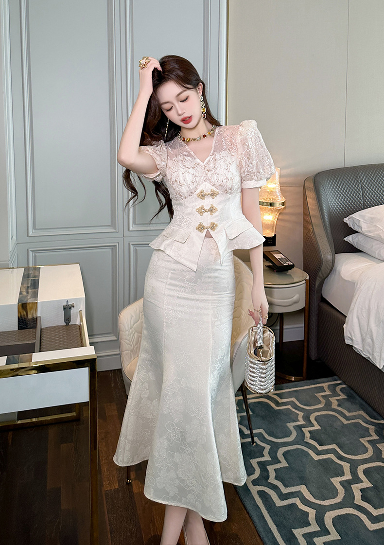 C9927 1710K ĐỒ BỘ NỮ CHOTDNG TAY PHỒNG MÙA HÈ KIỂU ĐUÔI CÁ THỜI TRANG NỮ G05 SẢN PHẨM MỚI
