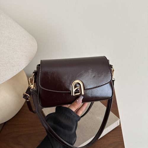 2025 New Summer Plain Color Simple Fashion Women's Handbag, Versatile Shoulder Bag or Crossbody Bag, Plain Color Women's Small Square Bag