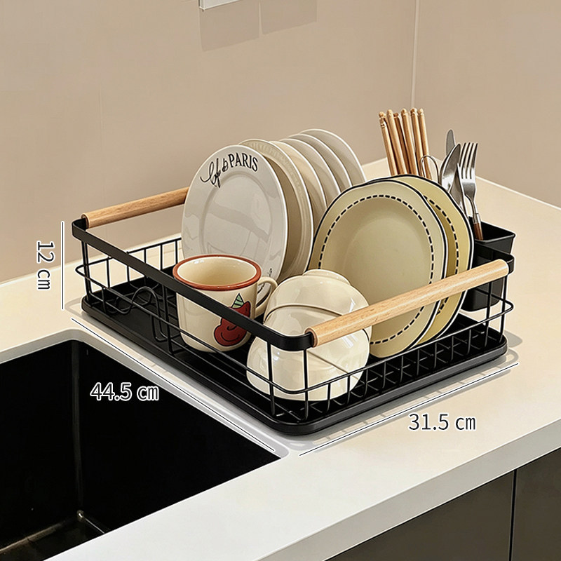 Escurridor de Platos para Cocina de Hierro, Multifuncional, para Encimera