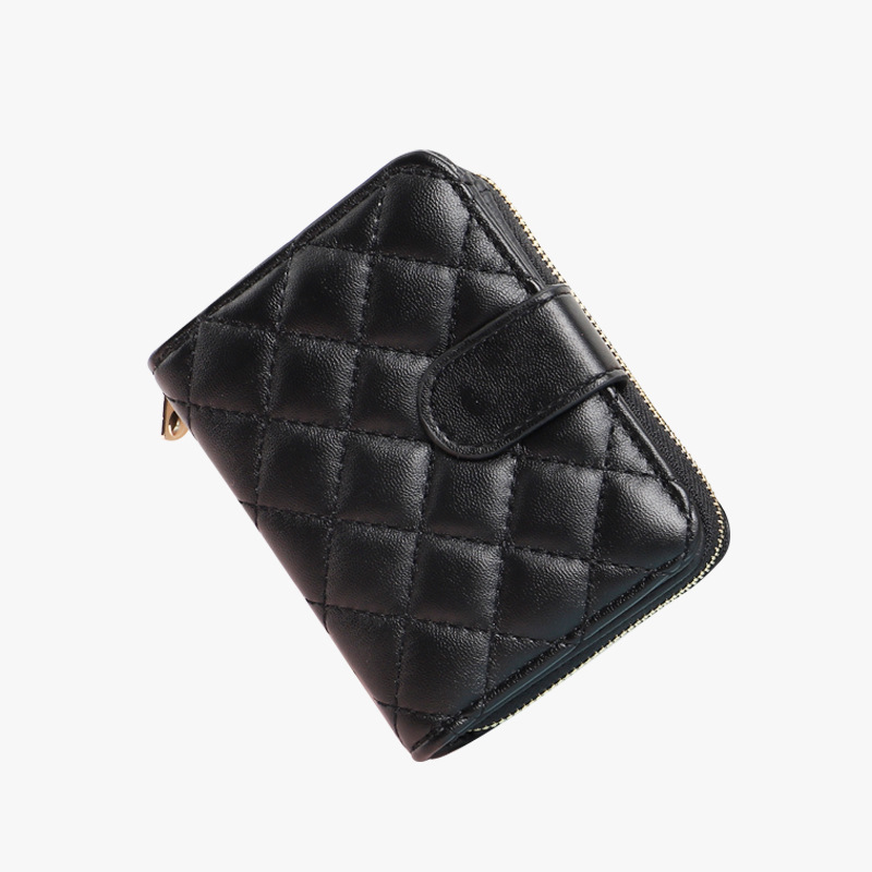 Transfronterizo popular 2023 nuevo titular de la tarjeta bordado hilo corto billetera de las mujeres billetera pequeña billetera de estudiante monedero de mano