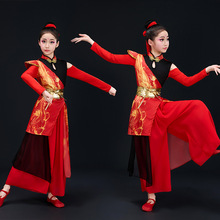 六一儿童女团国潮威风打鼓服武侠风演出服中国风扇子舞表演服装