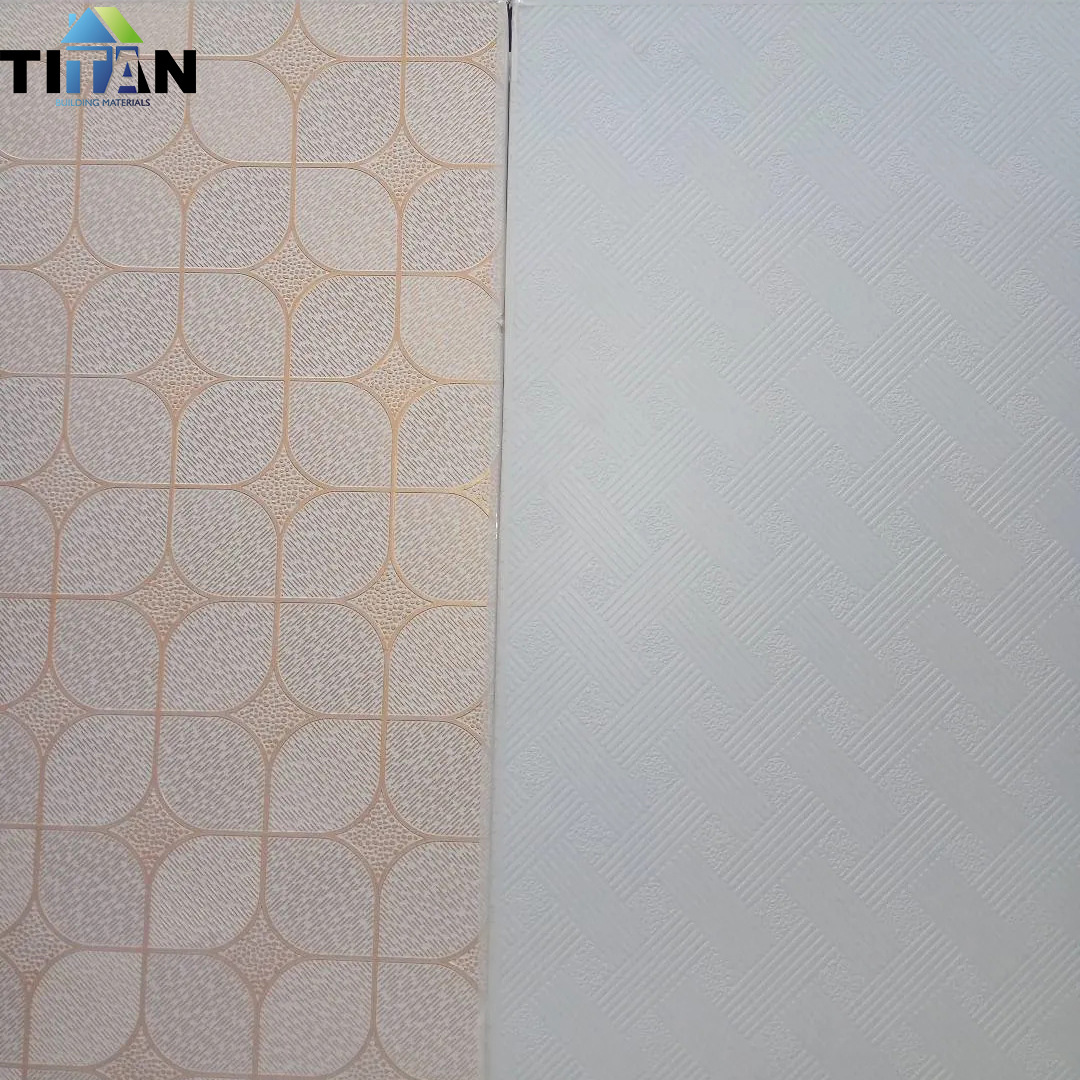 Tablero de techo Techo de yeso 600*600 Techo PVC Limpio laminado laminado