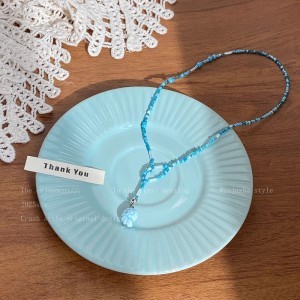 海边度假风多巴胺陶瓷海星小鱼项链时尚甜美锁骨链个性设计感项饰|undefined