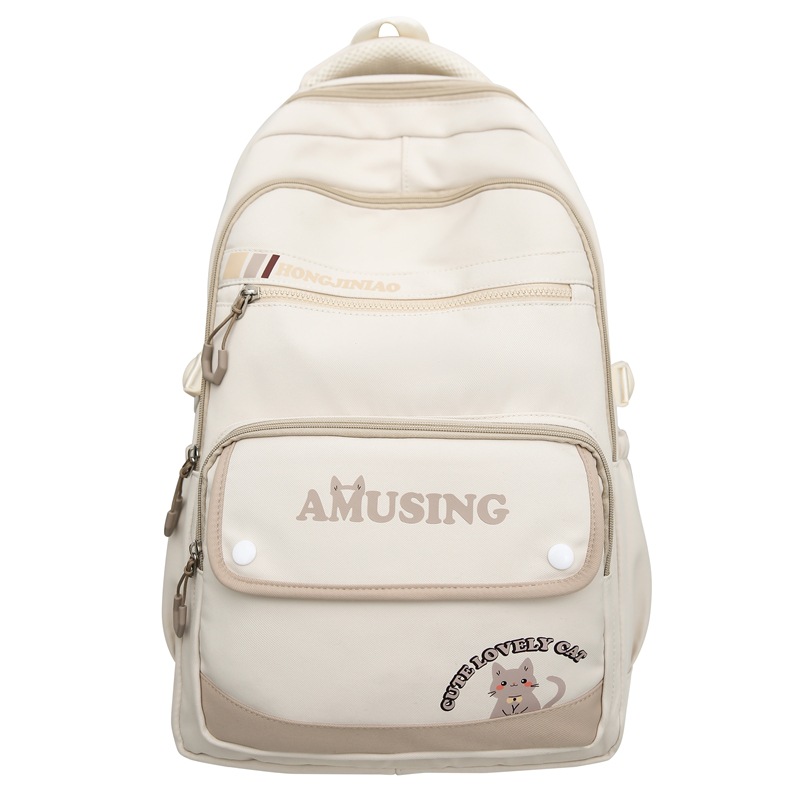 Nueva mochila simple, tendencia, estilo universitario retro, mochila escolar para estudiantes de secundaria y preparatoria, mochila para computadora de viaje de gran capacidad