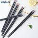kinbata Chopsticks Household High-grade Non-slip Mildew-proof High-temperature One-person Japanese Alloy Chopsticks 5 Pair