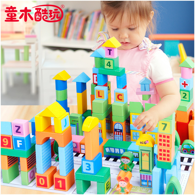 100 piezas de bloques de construcción para bebés y niños