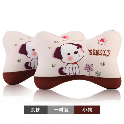Seat, Car Cervical Spine Pillow | Headrest - headrest-and-bow-tie-dog-set