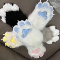 福瑞獣完成品獣装手袋カラー獣爪コスプレ手袋猫娘爪キーキースポット