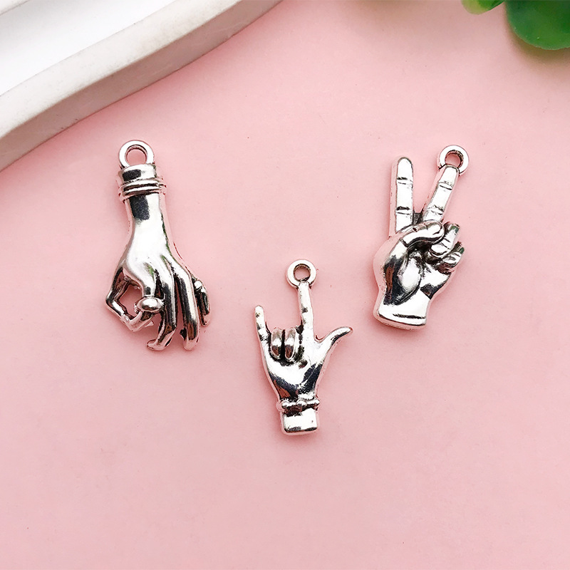 3g Weight Pendant, Earring Findings Jewelry Making Type DIY Jewelry Accessories, Bracelets, Necklace Classification 1 Piece Quantity Alloy Material Gesture, Solid Color Pattern Simple Style, Classic Style Style Handmade, Plating Craft 1 Piece Alloy Gesture Solid Color Pendant Earring Findings DIY Jewelry Accessories Bracelets Necklace 4