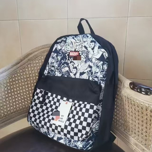 V @ NS Vance Manwei Hero Joint Schoolbag Couple Backpack Student Men's and Women's Leisure Backpack V @ NS Vance Manwei Hero Joint Schoolbag Couple Backpack Student Men's and Women's Leisure Backpack