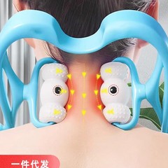 人気の手動頚椎マッサージャー、ネックマッサージャー、家庭用腰と背中のもみほぐし、ネッククリップ、ドロップシッピング