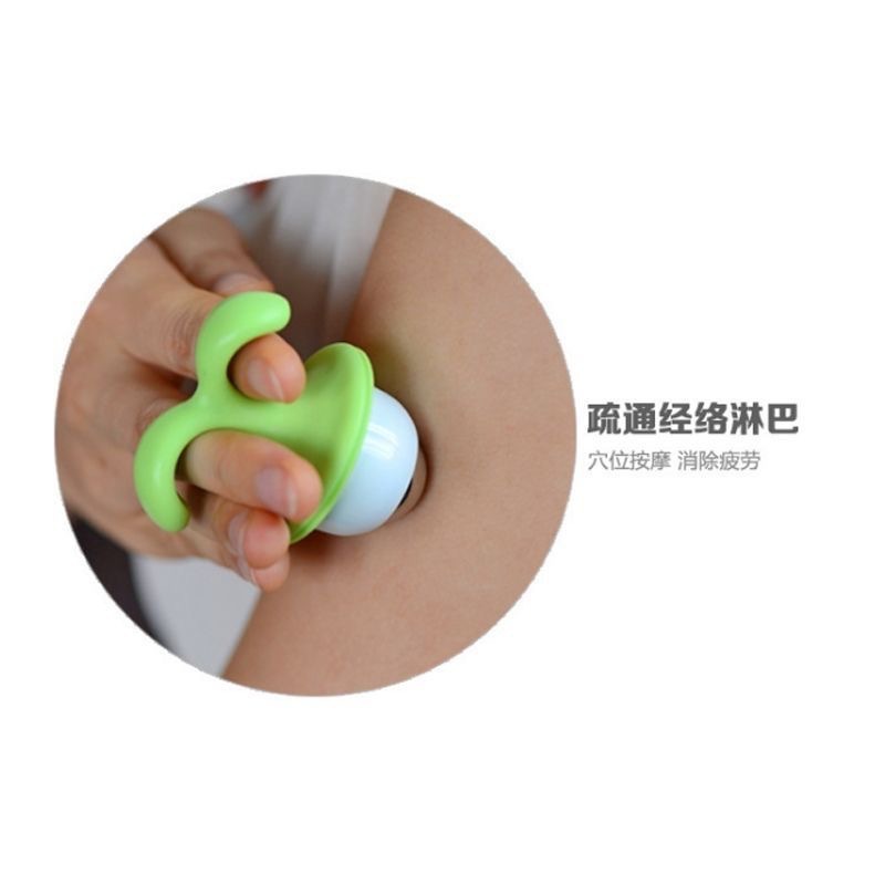 Masajeador de bolas Masajeador de una sola planta de Tonglinfática Masajeador de plántulas de flores lindo Masajeador de hielo de ojos en maceta