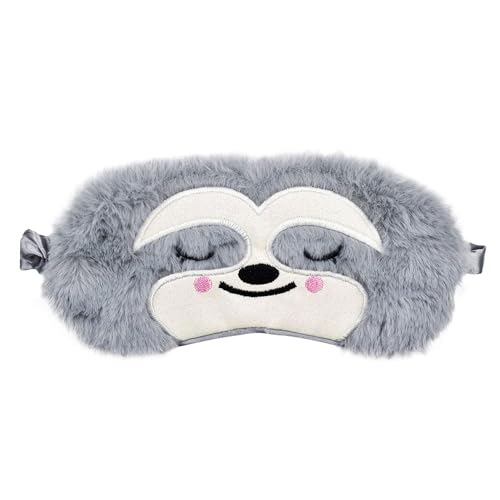 2026 Cross-Border Plush Light-Blocking Sleep Sloth Amazon Eye Mask, Non-Pressure on Eyes, Children's Eye Protector, Home 3D
