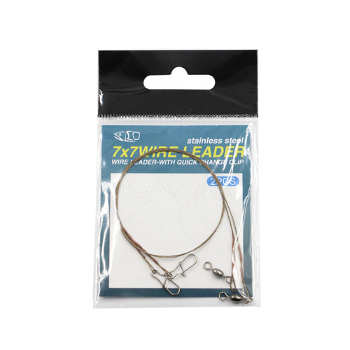 Saigao Luya steel wire titanium wire anti-bite wire with pin eight-character ring pike7*7 fishing lead wire