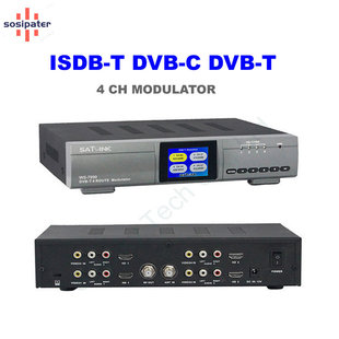 HD to ISDBT DVB-T DVB-C 4 Route encoding Modulator