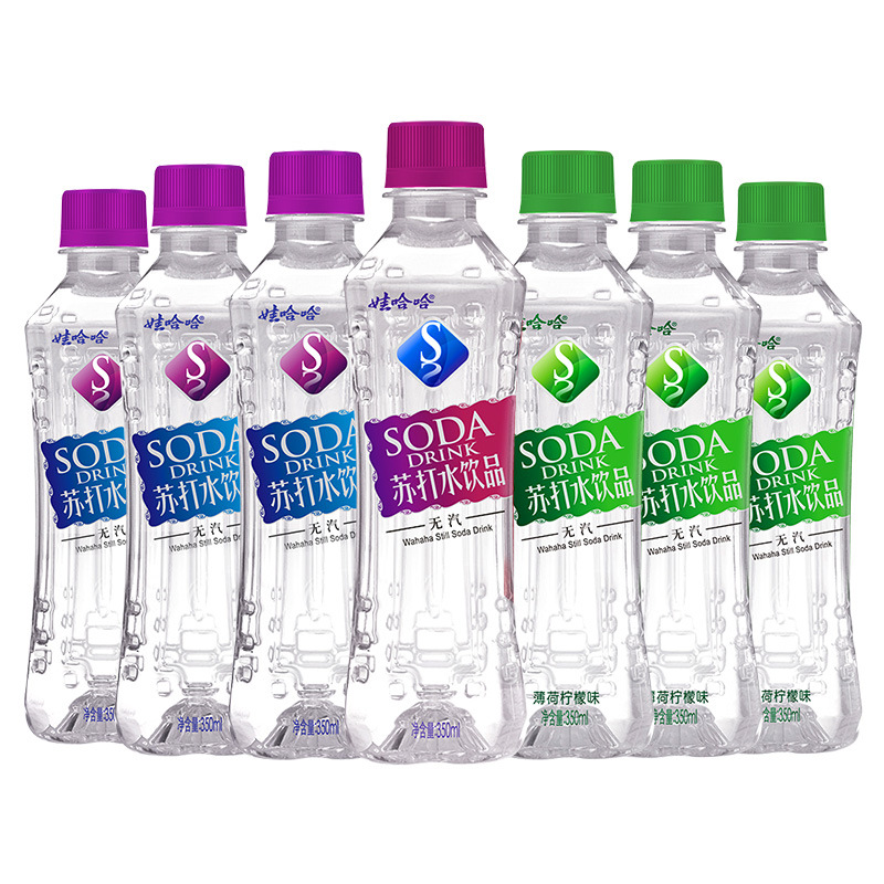 娃哈哈苏打水350ml*24瓶12瓶整箱无糖无汽弱碱性气泡水饮用水饮料