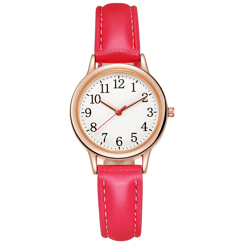 Comercio exterior transfronterizo nuevo reloj de cuarzo femenino de moda digital simple, cinturón pequeño, reloj de mujer, reloj de mujer