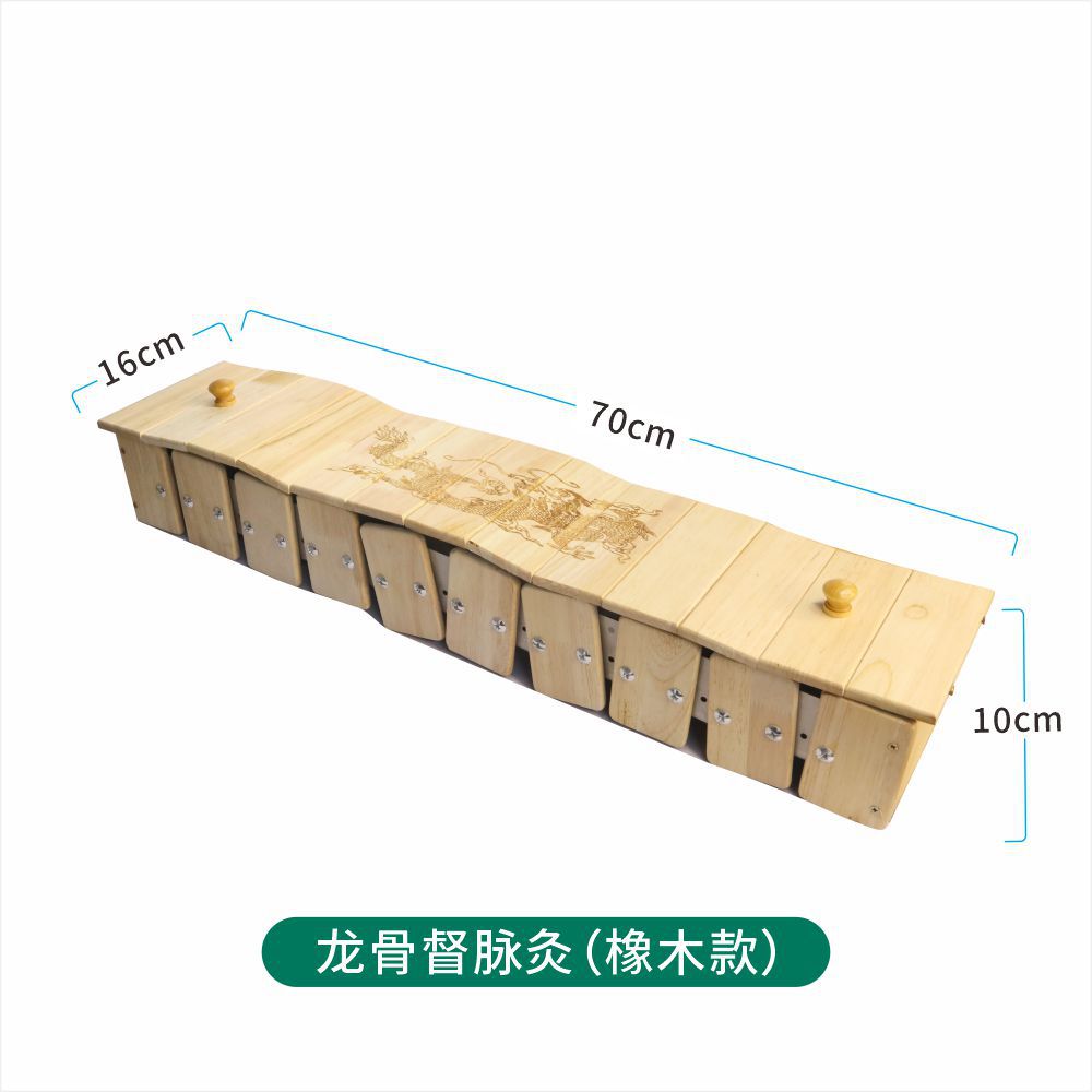 Durable Solid Wood Moxibustion Box for Back and Waist Du Meridian Long Snake Moxa Therapy Home Use in use
