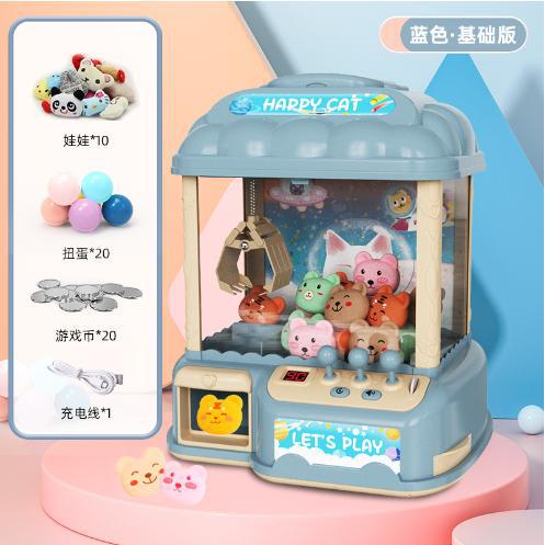 Pequeña máquina de la muñeca del mini clip del hogar de los niños que funciona con monedas huevo bola de caramelo que cuelga de juguete para niños y niñas