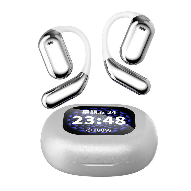 プライベートモデルワイヤレス Bluetooth 耳掛け非インイヤーオープンノイズリダクション通話会議録音 AI スマート翻訳ヘッドセット|undefined