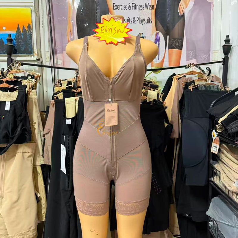 Fa Ja Colombian Moldeadoras Full-Body Solid Color Shapewear with Adjustable Straps Fa Ja Colombian Moldeadoras Full-Body Solid Color Shapewear with Adjustable Straps