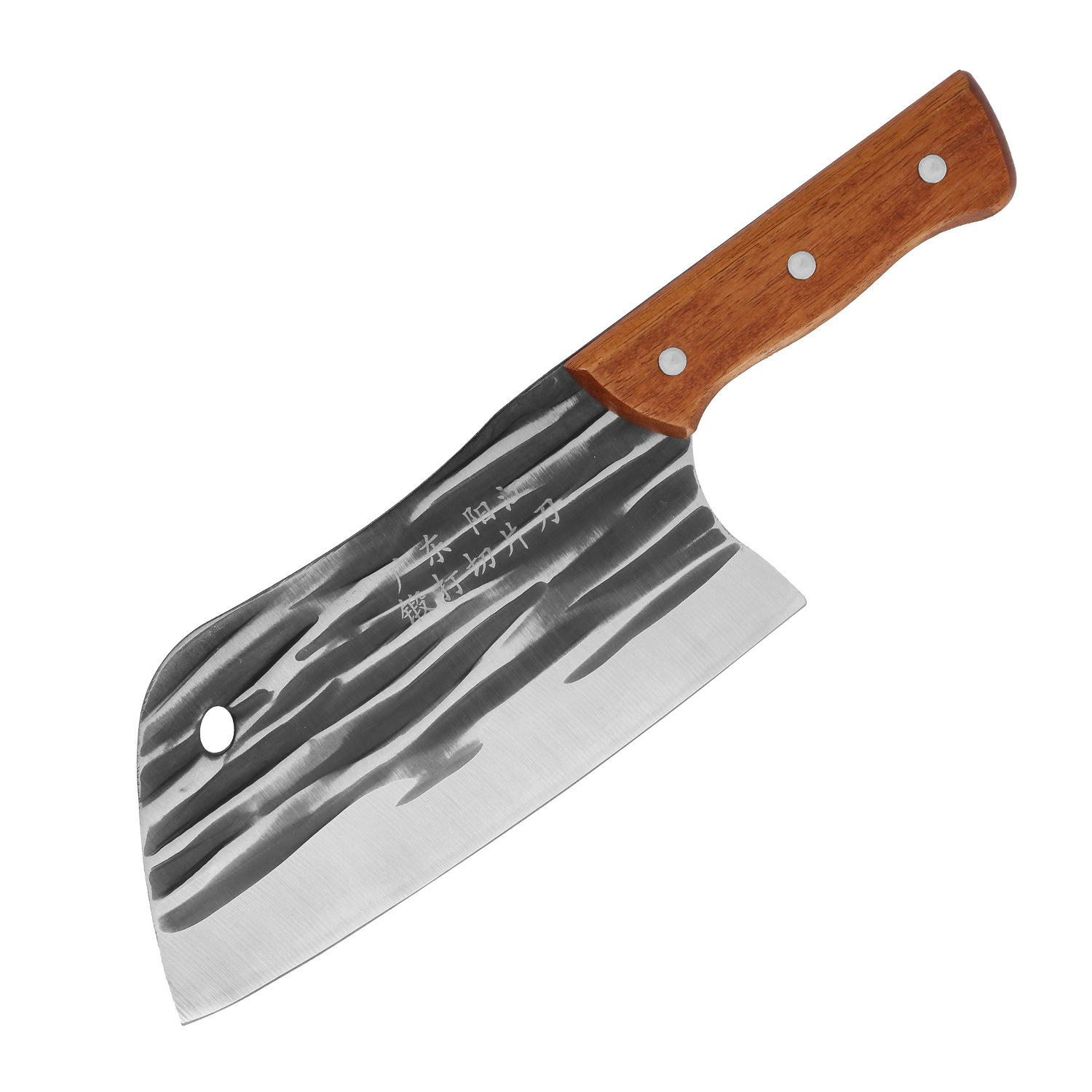 2.0mm 단단한 나무 손잡이 줄무늬 슬라이스 피쉬 헤드 나이프