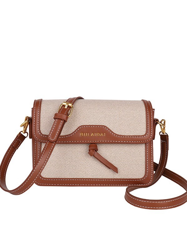 Bolsos de lujo ligero de alta calidad para mujeres 2026 comercio exterior nuevo lienzo retro empalme multi-bolsillo multicapa bolso de mochila