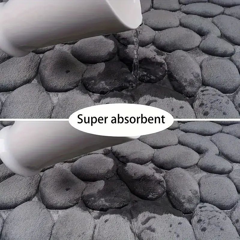 Transfronterizos venta caliente Amazon para alfombra de baño de coral alfombra de absorción de agua antideslizante alfombra de relieve puede ser un agente