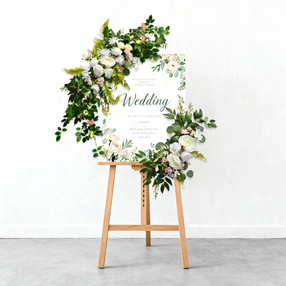 Amazon 2025 simulación transfronteriza de flores de agua bienvenida arco decoración floral decoración de boda al aire libre floral decoración de boda