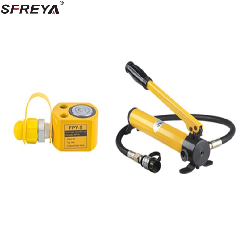 液压薄型千斤顶加手动泵液压千斤顶液压油缸薄型液压油缸手动泵浦