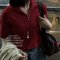銀色の金属のスプーンのペンダントのセーターのチェーンの女性の大衆の気質の装飾感の個性の長いタイプの装飾のネックレス